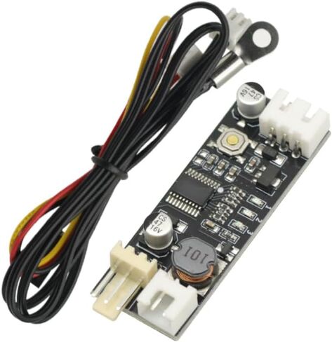 Single 12V 0.8A DC PWM 2-3 Wire Fan Temperature Control Speed Controller Chassis Computer Noise Reduction Module Board in Saudi Arabia