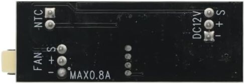 Single 12V 0.8A DC PWM 2-3 Wire Fan Temperature Control Speed Controller Chassis Computer Noise Reduction Module Board in Saudi Arabia