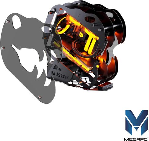 علبة ألعاب Micro-ATX/Mini-ITX المصغرة التي تم تحديثها مفتوحًا ، ولوحة جانبية زجاجية مقسمة ، مروحة ArgB PWM المثبتة مسبقًا ، مع USB3.0 ، USB-C ، دعم الرادياتير 240 مم أبيض in Kuwait
