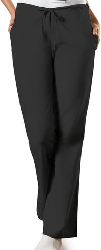 Cherokee womens Flare Leg Drawstring Medical Scrubs Pants, Black, 3X-Large US in Saudi Arabia