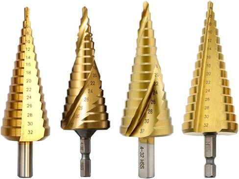 خطوة الحفر بتات حلزوني مثبطات مخبوزة في hex تغيير سريع Shank 1pcs (4-22 مم (10 خطوات)) in Saudi Arabia