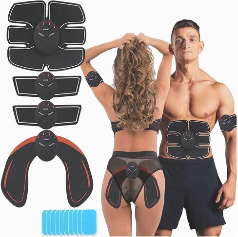 FIT Belt, Abs Stimulator, Muscle Stimulator, Abdominal Toning Belt, Abs Workout Equipment, Ab Sport Exercise Belt for Men and Women (Black) in Saudi Arabia