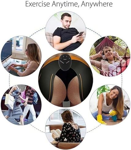 FIT Belt, Abs Stimulator, Muscle Stimulator, Abdominal Toning Belt, Abs Workout Equipment, Ab Sport Exercise Belt for Men and Women (Black) in Saudi Arabia