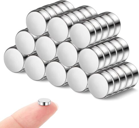 50pcs مغناطيس ثلاجة ذهبية ، مغناطيس صغير 6 × 2 مم للثلاجة ، مغناطيس الثلاجة المستديرة للوحة البيضاء ، لوحة الإعلانات ، المطبخ ، المنزل ، الملحقات المكتبية in Kuwait