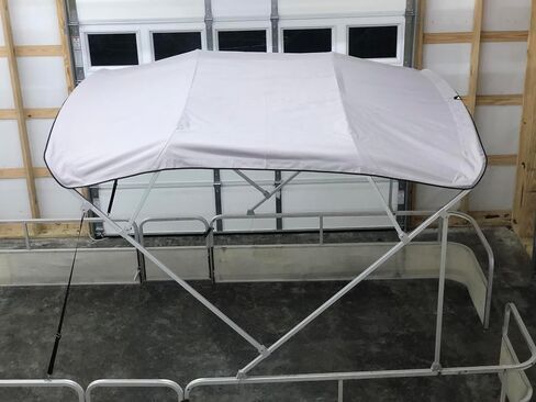 استبدال القماش العلوي Bimini مع الحذاء ، مصنوع من Qwest Pontoon Boats ، يناسب إطار المصنع! in Kuwait