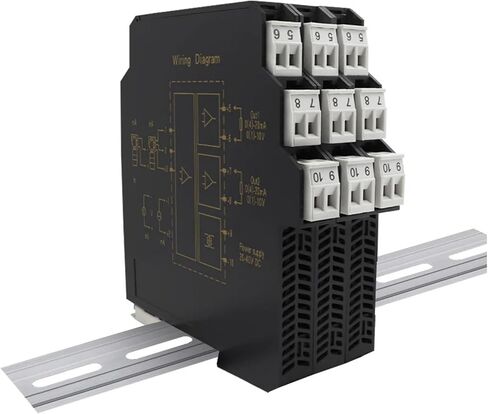 مرسل عزل إشارة DC فائق الرابع 4-20MA إلى محول الجهد 0-10V (1 في 2 OUT ، الإخراج 4-20MA_INPUT 4-20MA_DC24V PWR) in Saudi Arabia