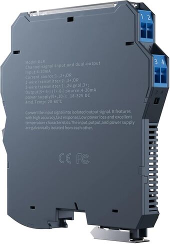 Signal Isolator 4-20mA 0-10V 0-5V 0-10mA Analog Signal Isolator 1 in 1 Out 1 in 2 Out DC Current Voltage Signal Converter(GLT-B,Input 1-5V_1 in 1 Out_Output 0-5V) in Saudi Arabia