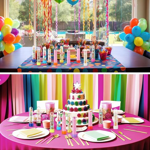 30 Pcs Plastic Test Tubes with Colorful Caps 45 ml Clear Test Tubes 130 x 30 mm for Candy Storage, Art Paint Themed Birthday Party, Sample, Lab Gifts, Beads Display Decoration in Saudi Arabia