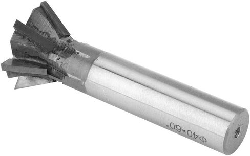 Dovetail Milling Cutters, Dovetail Groove Milling Cutter 6 Flute D40xa60°xd20 Slotting Cutting Tool Carbide Cemented Straight Shank in Saudi Arabia