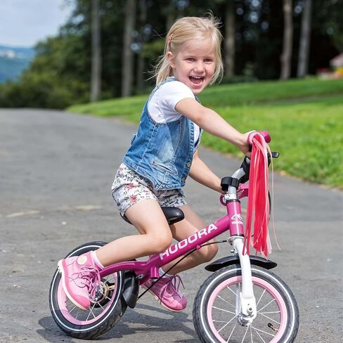 2Pcs Kids Bike Handlebar Streamers Tassels Gradient Pink Scooter Bicycle, Tricycle Handle Bar Grips, Bike Bell Accessories, Colorful Ribbons for Kids and Girls Boys in Saudi Arabia