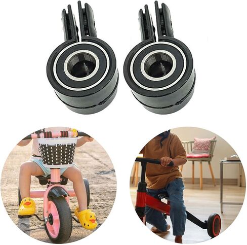 2Pcs Kids Tricycle Bearing and Connector, Mini Bike Parts Bicycle Accessory Spare Parts, Tricycle Wheel Bearing, for Toddlers in Saudi Arabia