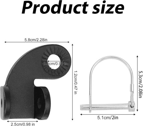 Bike Trailer Hitch Coupler Adapter, Steel Bicycle Wagon Attachment Parts Accessories Compatible with Burley Bee & Older Models, Fits Disc Brake Connector for Kids Pets Dogs Cargo in Saudi Arabia