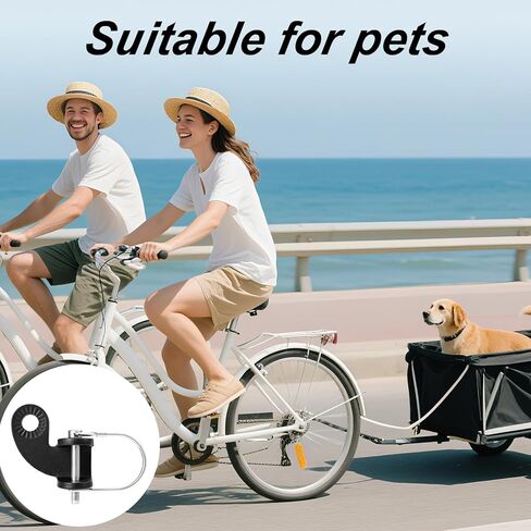 Bike Trailer Hitch Coupler Adapter, Steel Bicycle Wagon Attachment Parts Accessories Compatible with Burley Bee & Older Models, Fits Disc Brake Connector for Kids Pets Dogs Cargo in Saudi Arabia