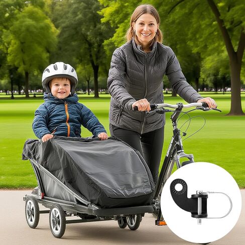 Bike Trailer Hitch Coupler Adapter, Steel Bicycle Wagon Attachment Parts Accessories Compatible with Burley Bee & Older Models, Fits Disc Brake Connector for Kids Pets Dogs Cargo in Saudi Arabia