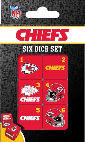 Kansas City Chiefs NFL Dice Set in Saudi Arabia