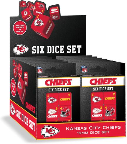 Kansas City Chiefs NFL Dice Set in Saudi Arabia