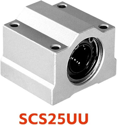 1PC SCS25UU محامل كرة الحركة الخطية الأجزاء CNC شريحة الشريحة كتلة جلبة For25mm دليل العمود الخطي أجزاء CNC CNC (أصفر) in Saudi Arabia