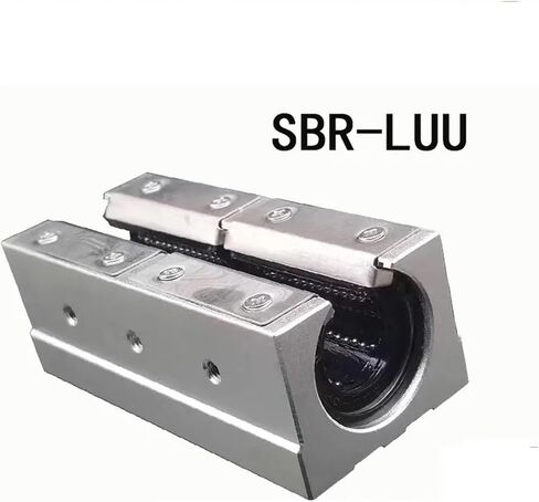 SBR16LUU SBR20LUU SBR25LUU SBR30LUU SBR40L Block Block Linear Motion Ball Block Block Match استخدام SBR Linear Line Rail (2PCS ، SBR25LUU) in Saudi Arabia