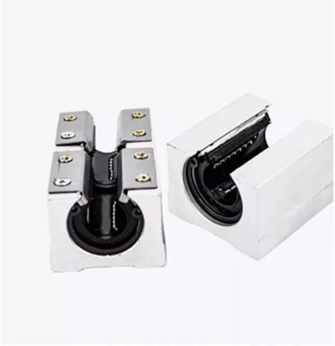 SBR16LUU SBR20LUU SBR25LUU SBR30LUU SBR40L Block Block Linear Motion Ball Block Block Match استخدام SBR Linear Line Rail (2PCS ، SBR25LUU) in Saudi Arabia