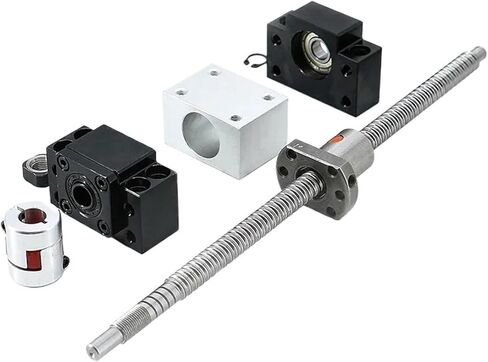 كرات معدنية Nut 200mm-1000mm Ball Screw Rod SFU1204 مع NUT 1204 + BK/BF10 END AND AND + NUT HOUBLIC in Saudi Arabia