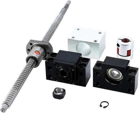 كرات معدنية Nut 200mm-1000mm Ball Screw Rod SFU1204 مع NUT 1204 + BK/BF10 END AND AND + NUT HOUBLIC in Saudi Arabia