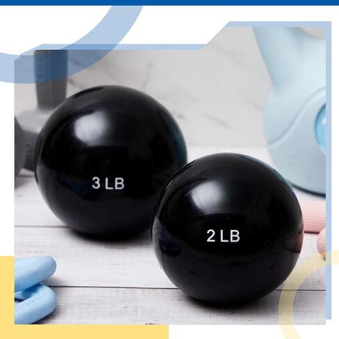 4 Pcs 2LB and 3LB Toning Balls for Exercise, Innovations Soft Medicine Balls for Exercise, Pilates, Yoga, Balance, Flexibility in Saudi Arabia
