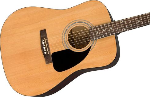 Fender FA -115 Dreadnought Acoustic Guitar - حزمة طبيعية مع حقيبة أزعج ، موالف ، حزام ، سلاسل ، اختيارات ، دروس في الحاجز عبر الإنترنت ، و Austin Bazaar التعليمي DVD in Saudi Arabia