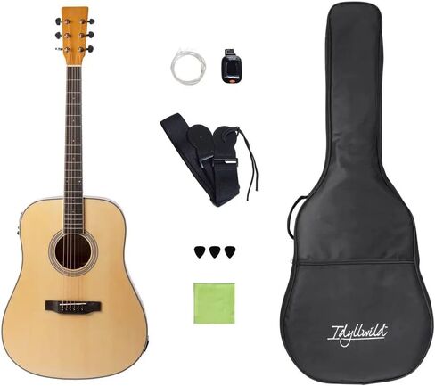 Monoprice 6 String Acoustic Guitar ، Right ، Beige (610925) in Saudi Arabia
