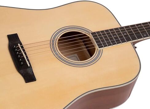 Monoprice 6 String Acoustic Guitar ، Right ، Beige (610925) in Saudi Arabia