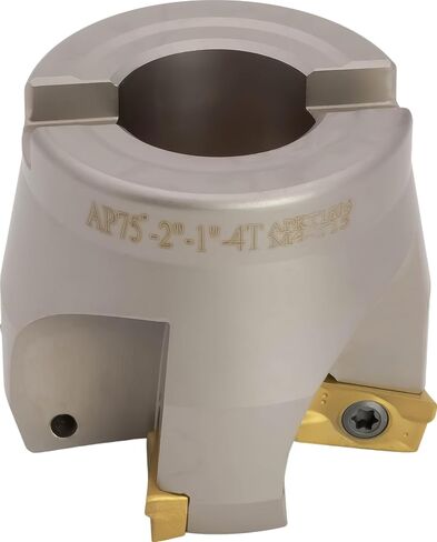 2 1/2 "75 ° Face (shell) Mill ، 1" قطر ثقب الشجرة ، 4 الناي ، مع 4 PCS APKT1604 Carbide إدراج in Kuwait