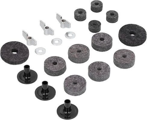 21Pcs Cymbal Felt Bracket Tube Accessory with Stainless Steel Wing Nut in Saudi Arabia