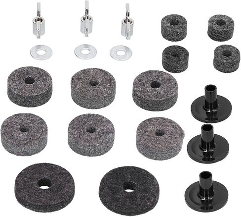 21Pcs Cymbal Felt Bracket Tube Accessory with Stainless Steel Wing Nut in Saudi Arabia