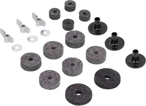 21Pcs Cymbal Felt Bracket Tube Accessory with Stainless Steel Wing Nut in Saudi Arabia