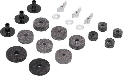 21Pcs Cymbal Felt Bracket Tube Accessory with Stainless Steel Wing Nut in Saudi Arabia