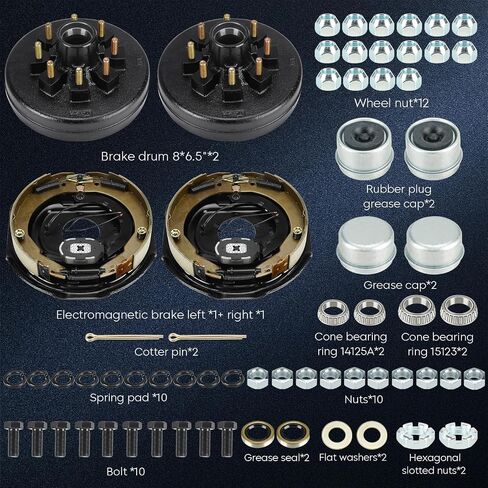 youxmoto 6 on 5.5 "Trailer Hub Drums Kit مع 12" × 2 "براميل الطبول الكهربائية. in Kuwait