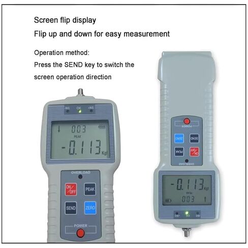 عداد التوتر للضغط الرقمي الشاشة الرقمية ، آلة اختبار الشد 10N-1000N مع 5 تحقيقات ، وحدات (N ، KG ، LB) ، أوضاع ذروة/ذروة/تلقائية ، شاشة LCD لاختبار التوتر وضغط in Kuwait