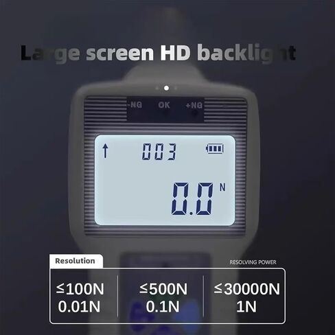 عداد التوتر للضغط الرقمي الشاشة الرقمية ، آلة اختبار الشد 10N-1000N مع 5 تحقيقات ، وحدات (N ، KG ، LB) ، أوضاع ذروة/ذروة/تلقائية ، شاشة LCD لاختبار التوتر وضغط in Kuwait