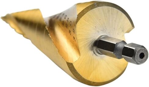 for 4pcs/Set HSS Spiral Grooved Center Drill Bit with Case 3-12mm 4-12/20/32mm Metal Titanium Coated Step Cone Drill Bit Hole Cutter Drill Bit in Saudi Arabia