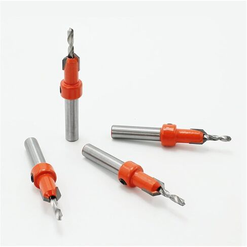 for 5pcs/lot Dia.8-10mm Woodworking Alloy Drill Countersunk Drill Bit Tungsten Carbide Drill Bit Screw 8MM Shank Step Drill Bit Drill Bit(2.8x10) in Saudi Arabia