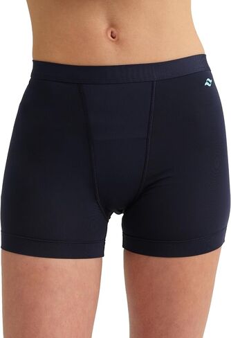 saalt Leakproof Teen Sport Shorts Period Underwear - Super Absorbency - Replaces 6 Pads or 8 Tampons - Soft-Stretch, High-Rise, Machine Washable - Volcanic Black - Medium in Saudi Arabia