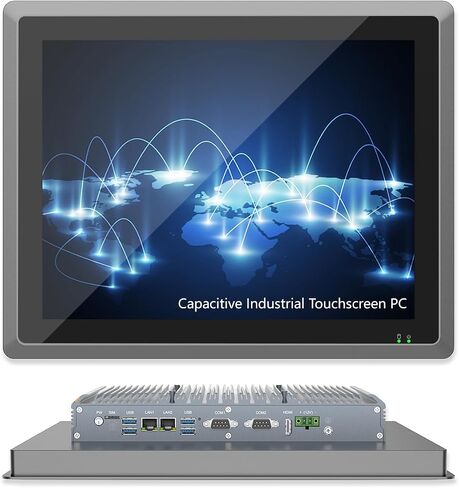 19 inches Industrial Embedded Panel PC, 10 Point Capacitive Industrial Touch Screen Panel Computer, IP65 All-in-One Computer,for Home, Factory, Automation (J6412, 8GB RAM 256GB SSD) in Saudi Arabia