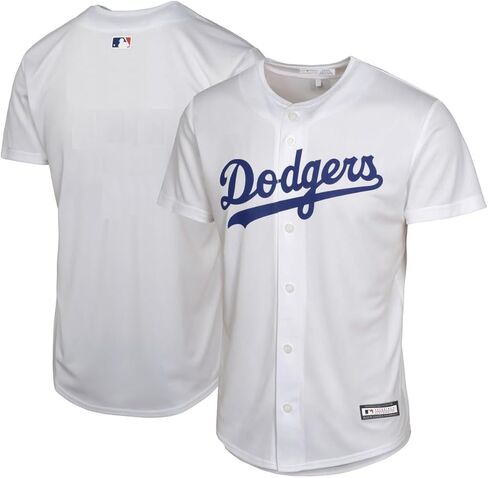 Los Angeles Dodgers MLB Kids Youth 4-20 White Home Official Team Jersey in Saudi Arabia