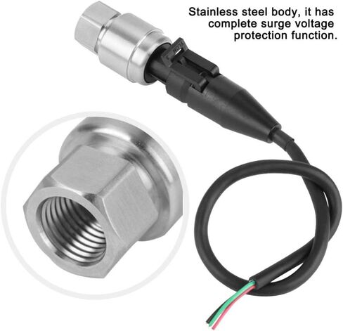 G1 / 4 "5V 0.5-4.5V / 0-5V مقاوم المقاوم للصدأ محول الاستشعار مستشعر الإدخال للزيت والوقود والهواء والماء (0-100psi) in Saudi Arabia