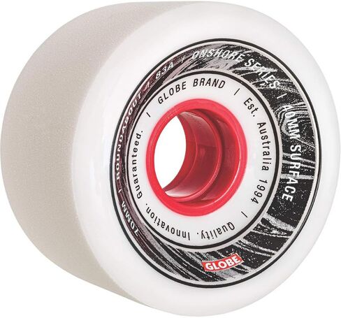 Globe Roundabout Onshore Wheel Wheels, Adult Unisex, White/Red (Multicolor), 70 mm in Saudi Arabia