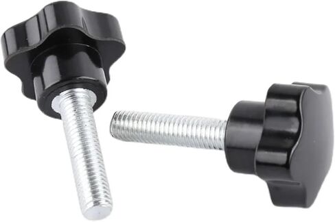 Clamping Handle Screws M6 M8 Thread Bakelite Lathe 5Star Clamping Knobs Length 70mm(Head Dia.32xM8x70mm) in Saudi Arabia