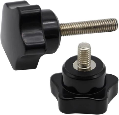 Clamping Handle Screws M6 M8 Thread Bakelite Lathe 5Star Clamping Knobs Length 70mm(Head Dia.32xM8x70mm) in Saudi Arabia