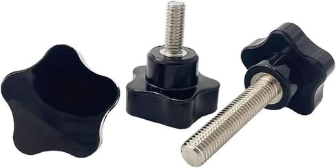 Clamping Handle Screws M6 M8 Thread Bakelite Lathe 5Star Clamping Knobs Length 70mm(Head Dia.32xM8x70mm) in Saudi Arabia