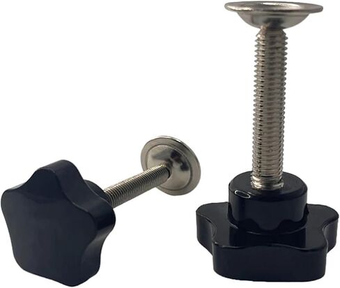 Thread M8 Black Star Shape Head Bakelite Clamping Handle Grips KnobThread Length 15mm - 70mm(Head Dia.40xM8x60mm) in Saudi Arabia