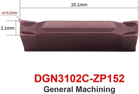 DGN Insert DGTR Holder Lathe Machining Cutting Toolholders Cutter Parting Face Grooving Tools 1Pcs(DGN3102C (1PC)) in Saudi Arabia