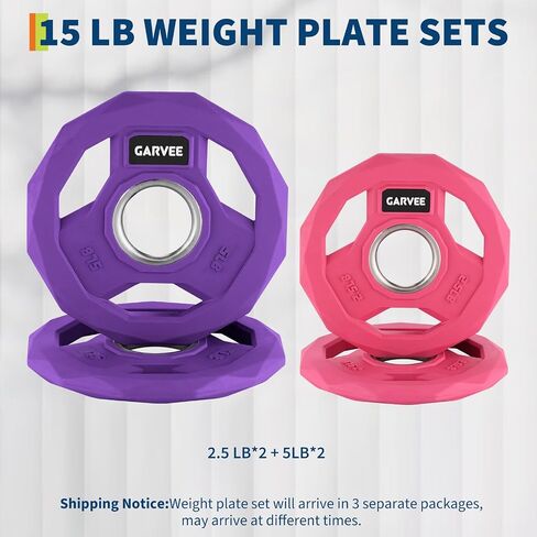 2-In-1 Cast Iron Rubber Coated Color-Coded Weight Plates – 2.5LB, 5LB, 10LB, 25LB, 35LB, 45LB Options | Single, Pair & Full Sets for Home Gym & Strength Training in Kuwait